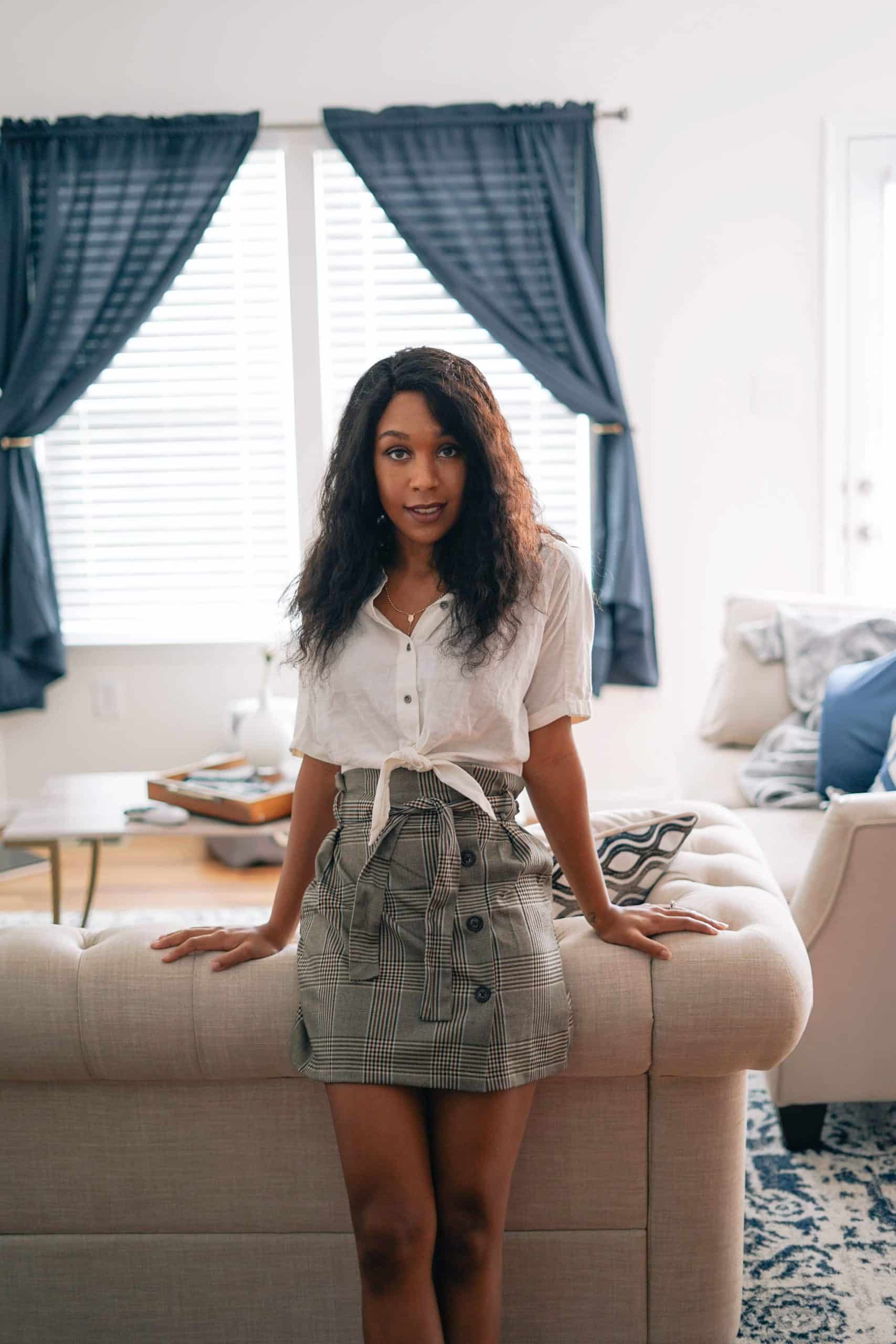 skirt with crop top