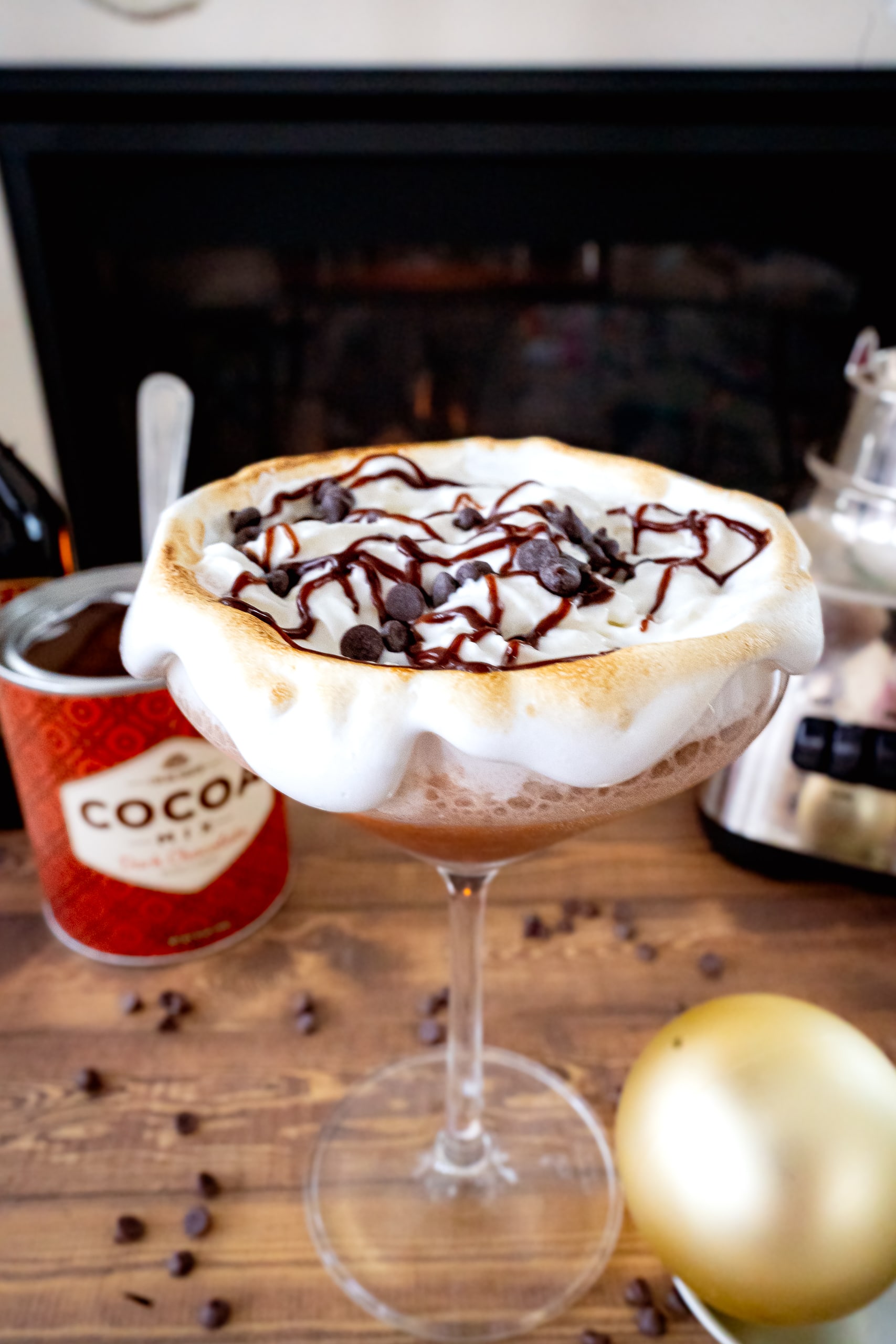 Boozy Slushy Hot Chocolate Cocktail