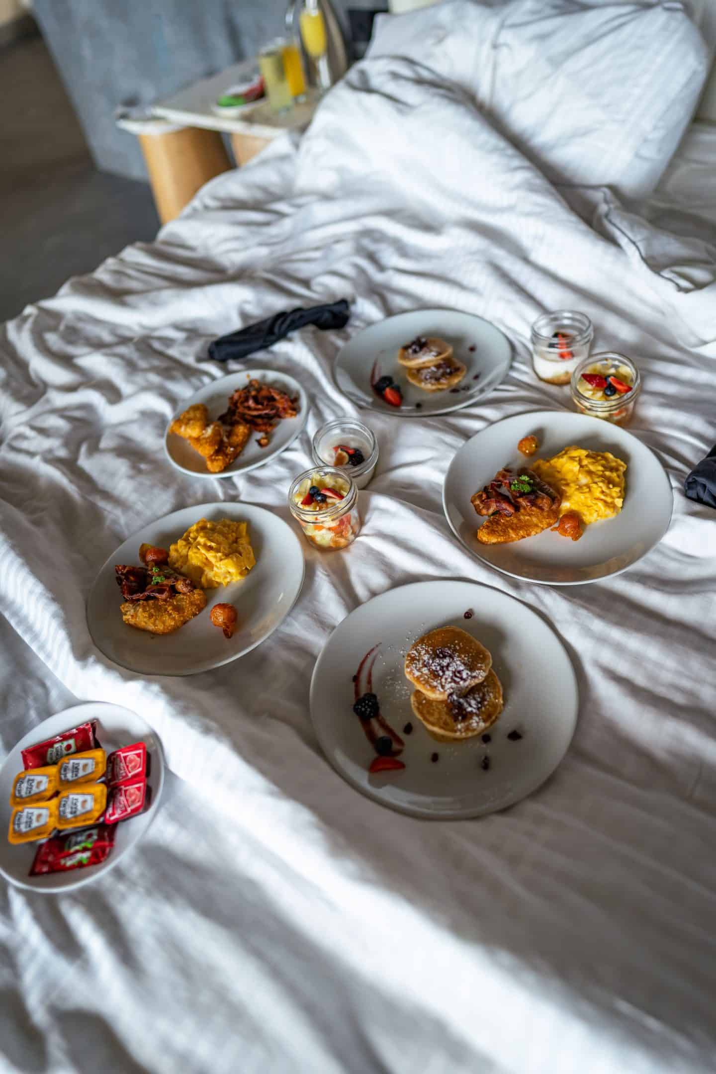 secrets tulum breakfast in bed