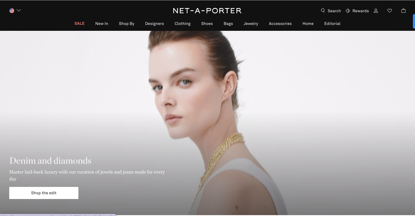 netaporter top female shopping sites 