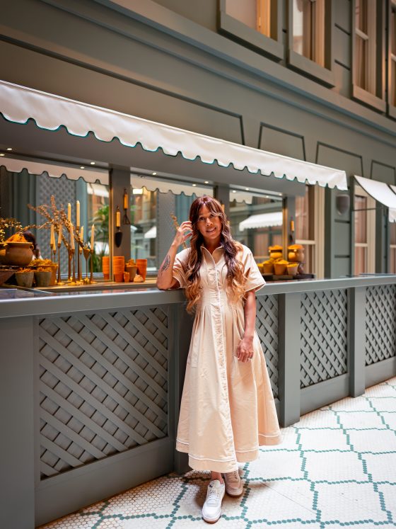 How to Style White Sneakers with Dresses