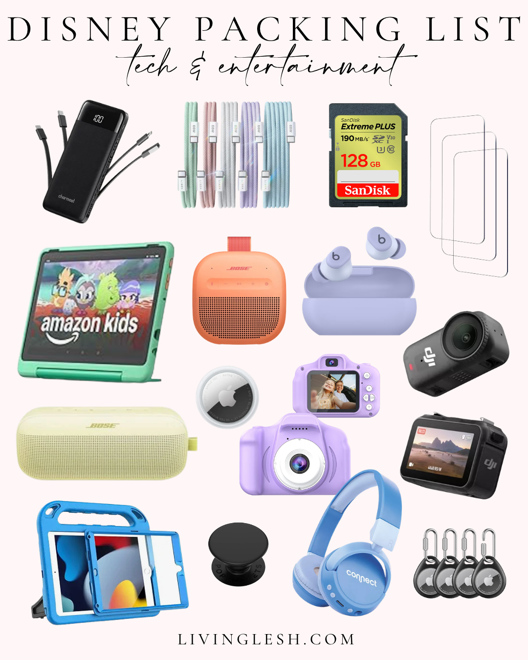 what to pack for disney Tech and entertainment
