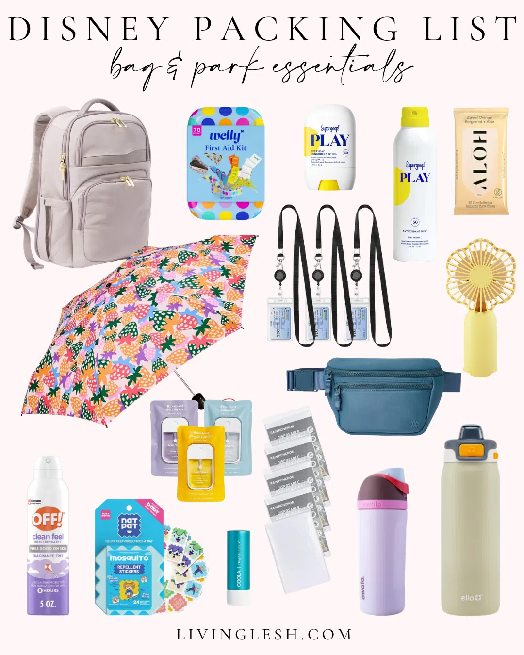 what to pack for disney bag and park essentials